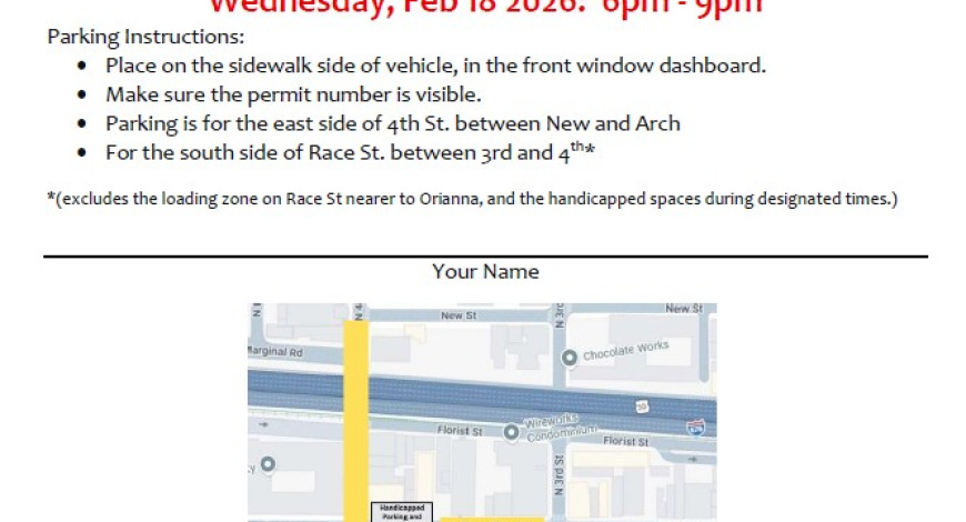 Ash Wednesday Parking 2026