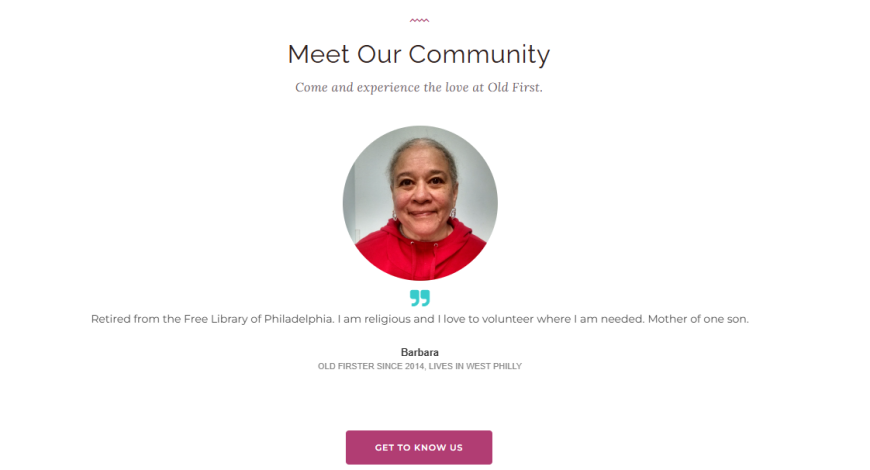 “MEET OUR COMMUNITY “– We Need More Testimonials to Offer A Picture of our Diversity…